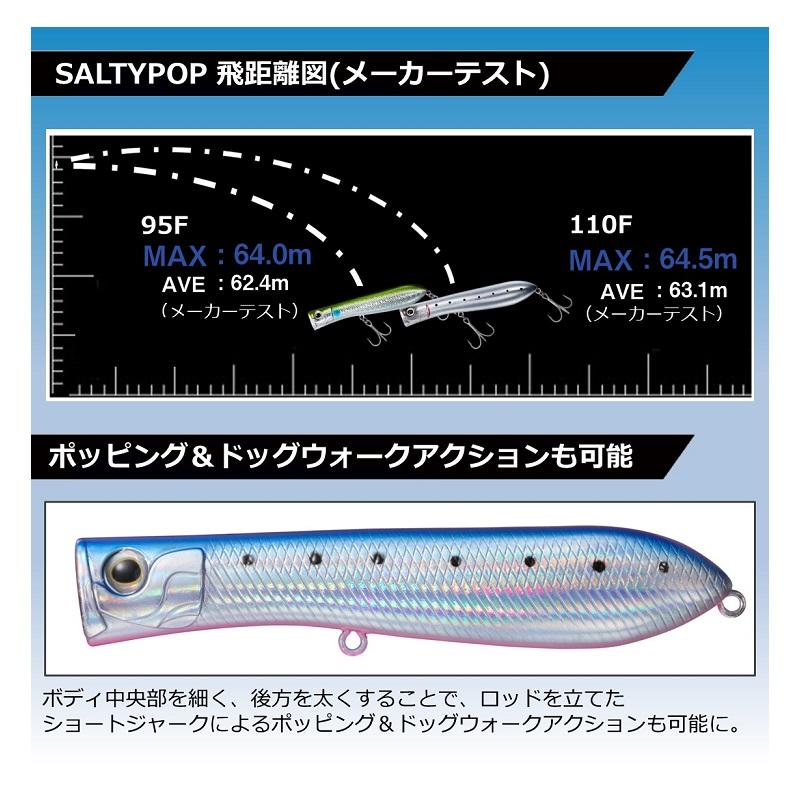 DAIWA（ダイワ） ソルティーポップ 110F SGケイムラ生シラス : 釣具の