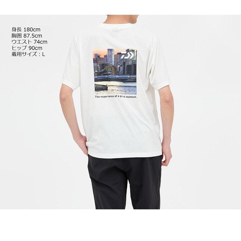 ダイワ　DE-6424 フィッシングネットTシャツ アーバンサイド ホワイト M｜yfto2｜05