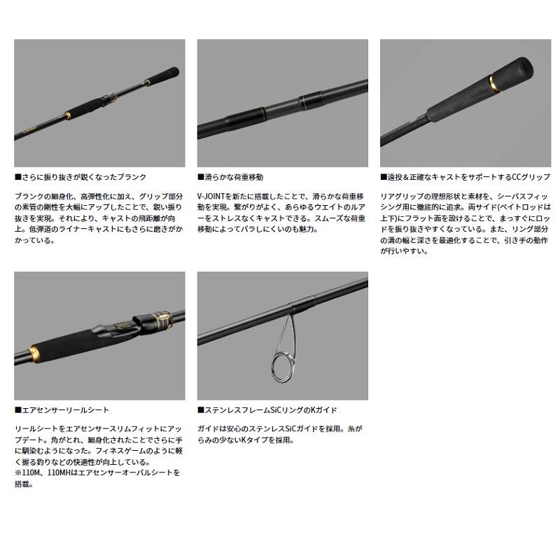 DAIWA（ダイワ） ラテオ 110MH-4・K / シーバス スピニング ロッド 4