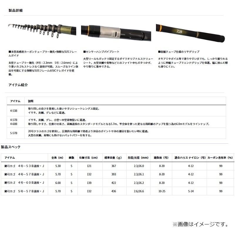 DAIWA（釣り） ダイワ 25剛弓カゴ 4号-57B遠投・J【大型2