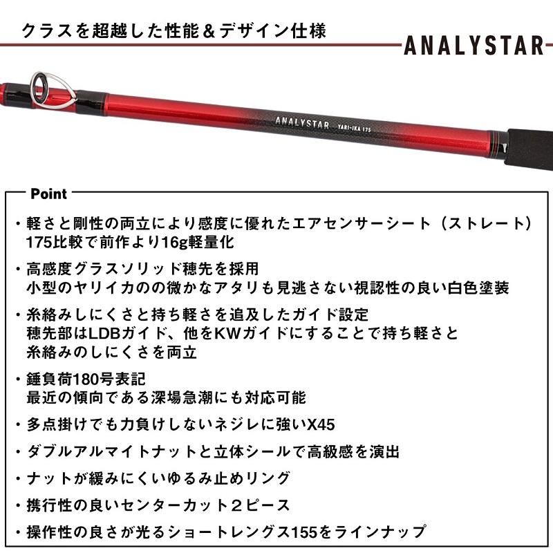 DAIWA（ダイワ） アナリスターヤリイカ 175・J / 船 竿 : 釣具のFTO