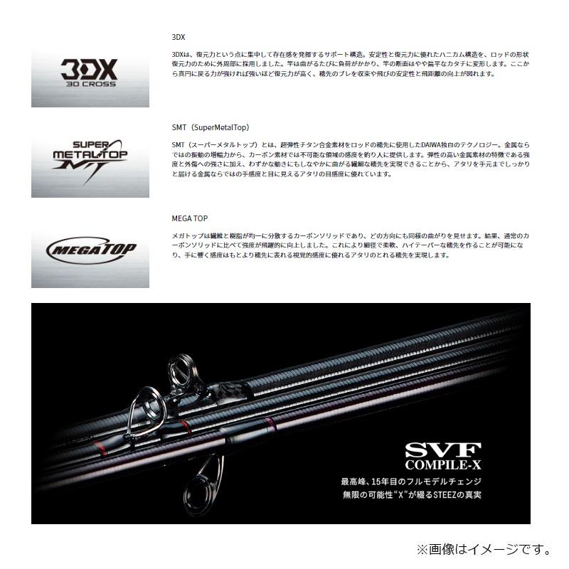 DAIWA（ダイワ） スティーズ SC S64L-2・SV・ST /バス ロッド 2ピース