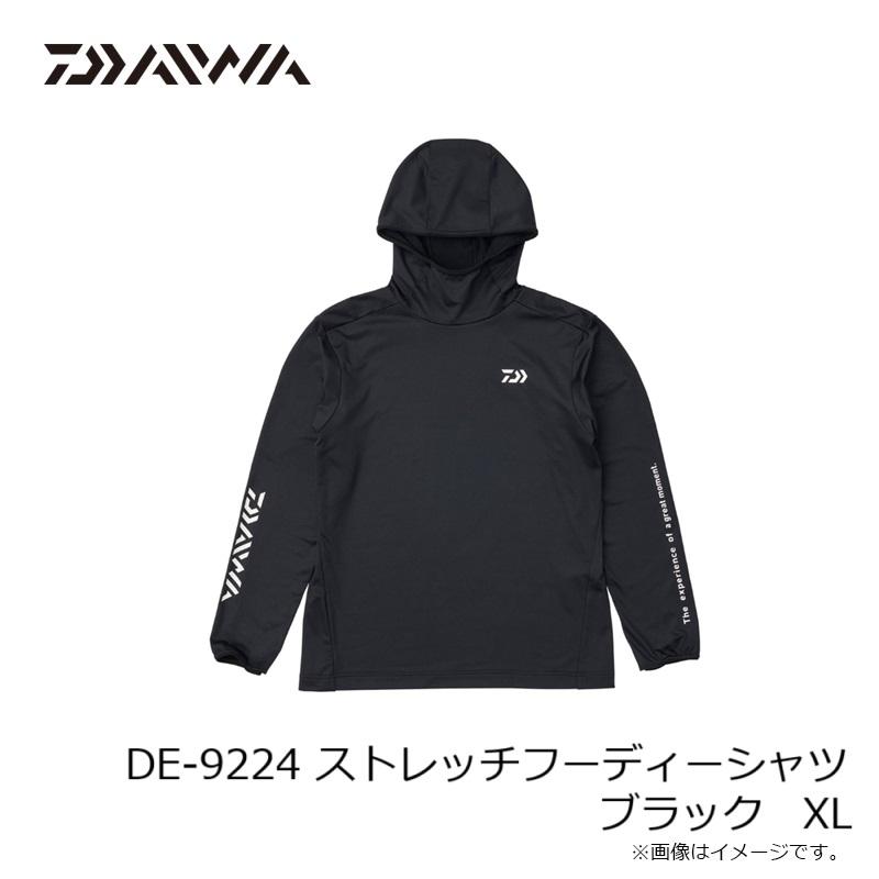 ジム DAIWA（釣り） ダイワ DE-9224 ストレッチフーディーシャツ ブラック