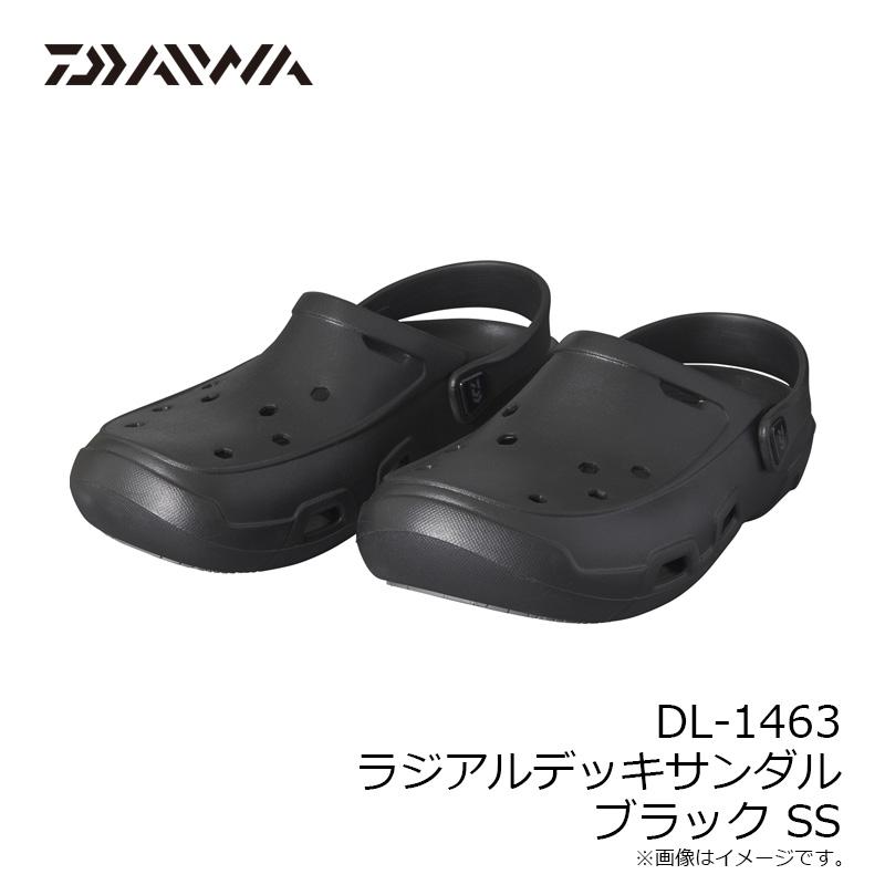 DAIWA（ダイワ） DL-1463 ラジアルデッキサンダル ブラック SS : 釣具