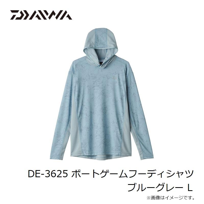 DAIWA（ダイワ） DE-3625 ボートゲームフーディシャツ ブルーグレー L
