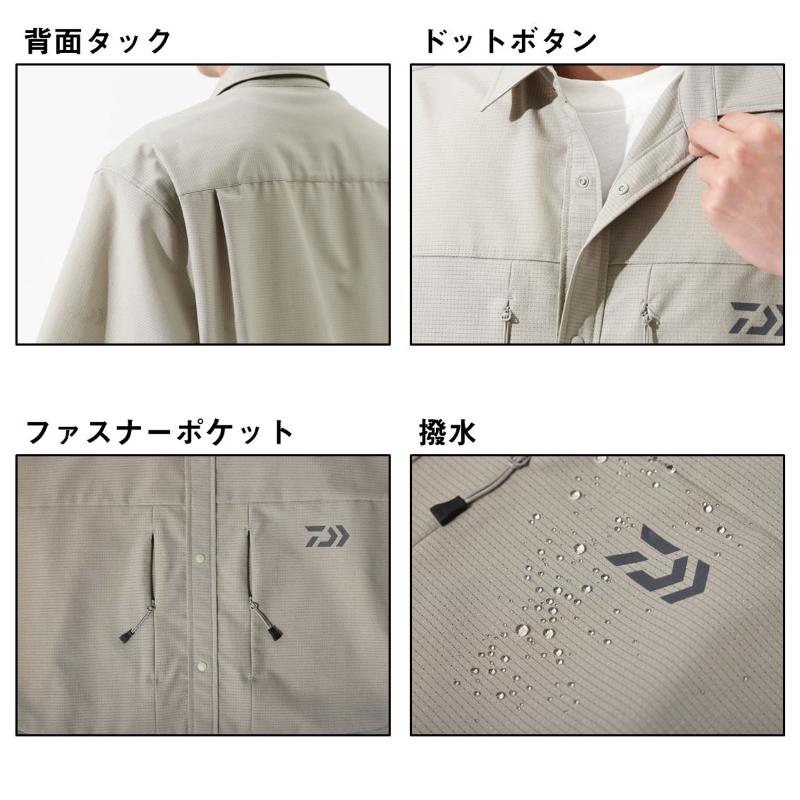 DAIWA（ダイワ） DE-5025 ストリームショートスリーブシャツ サックス