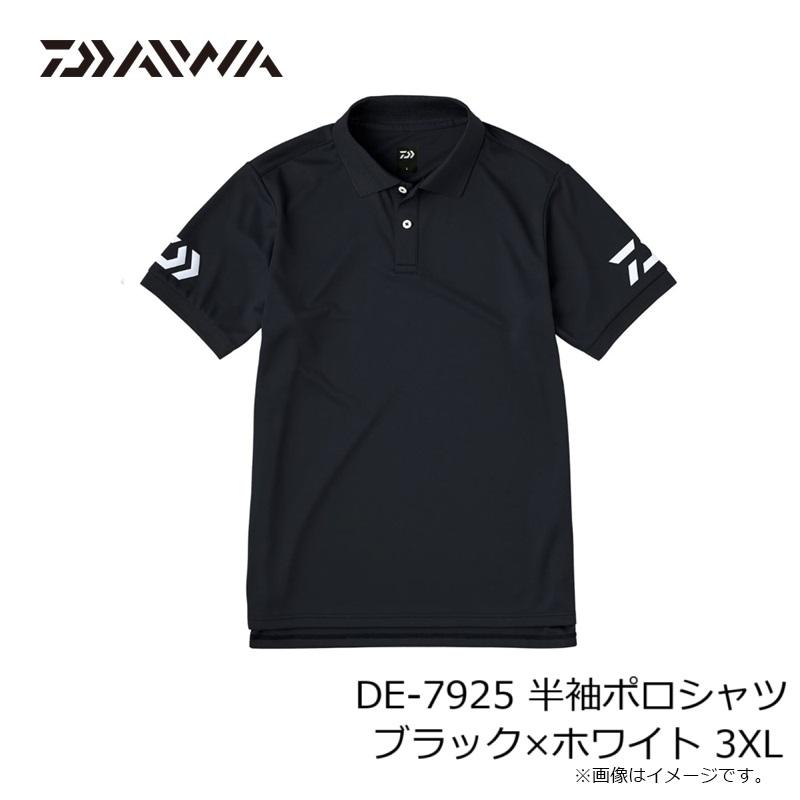 さやん② DAIWA（釣り） ダイワ DE-7925 半袖ポロシャツ ブラック