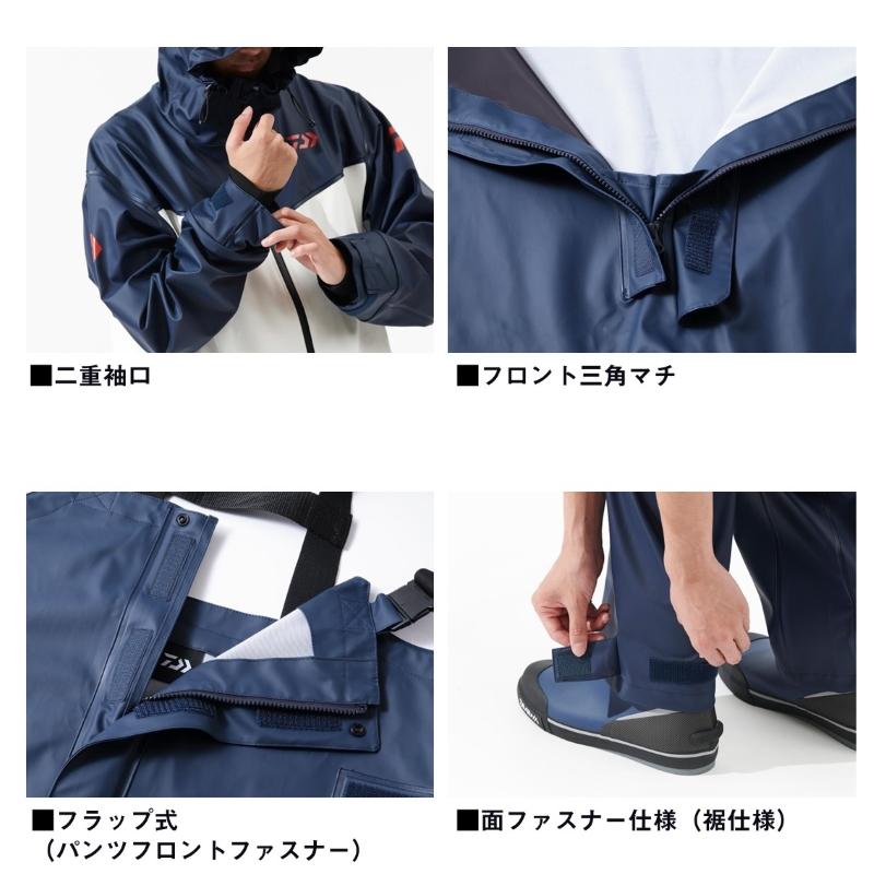 オーシャンレインスーツ DAIWA ネイビー Amazon.co.jp: [ダイワ] レインスーツ 25DR－6025