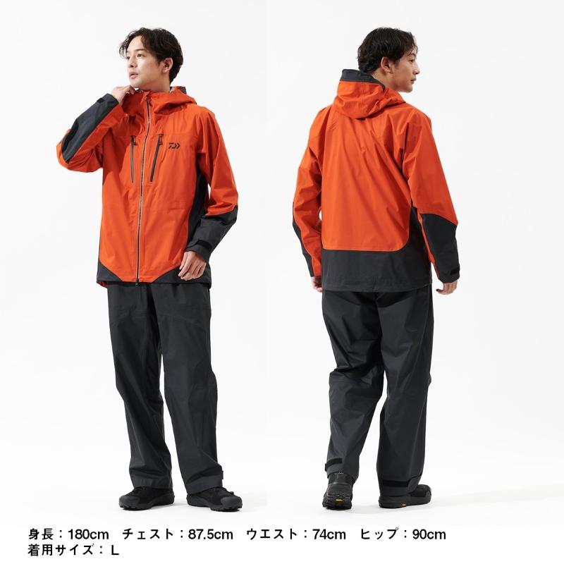 Daiwa フィッシングスーツ オレンジ/黒 上下セット ダイワ ゴアテックス（フィッシングスーツ（上下セット