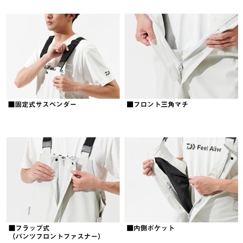 ダイワ DR-6325P オーシャンレインハーフサロペット ブラック Mの画像