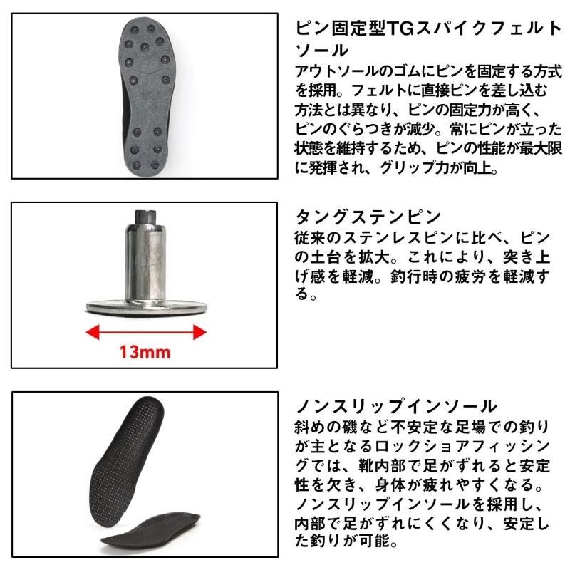 DAIWA（釣り） ダイワ DS-3600TG TGロックショアシューズ ハイカット