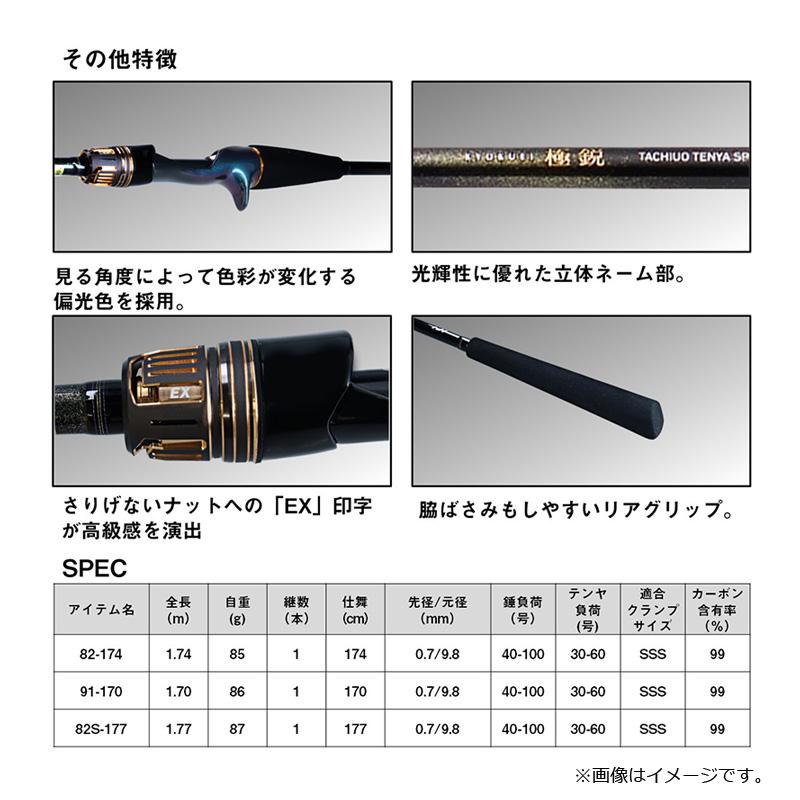 DAIWA（ダイワ） 極鋭タチウオテンヤSP EX 82S-177 : 釣具のFTO ヤフー
