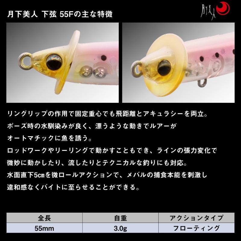 DAIWA（ダイワ） 月下美人 下弦 55F レッドグロー : 釣具のFTO ヤフー