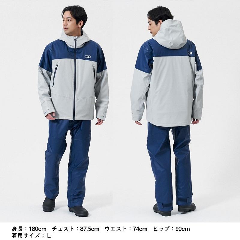 ダイワ DW-6025 PUオーシャンウィンタースーツ ネイビーホワイト 2XL