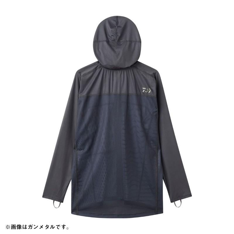ダイワDE-8526アイスドライサンブロックジャケット L　パーカーガンメタル DAIWA（ダイワ） DE-8526 ICEDRY サンブロックジャケット ガンメタル L
