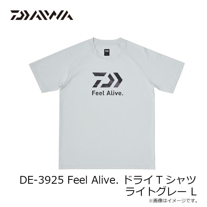 ドSドM Tシャツ DAIWA（ダイワ） DE-3925 Feel Alive. ドライTシャツ ライトグレー L