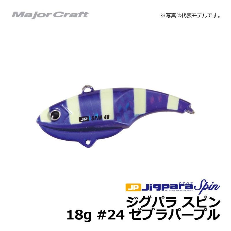 Major Craft（メジャークラフト） ジグパラスピン 18g #24 ゼブラ