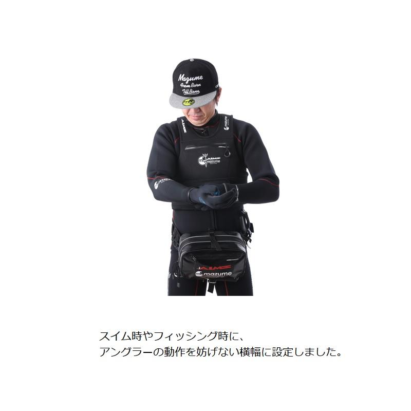 オレンジブルー MZBK-328 mazume×AIMS Wet Style Waist Bag ブラック