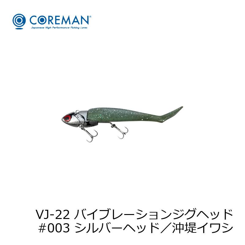 コアマン VJ-22 バイブレーションジグヘッド #003 シルバーヘッド/沖堤