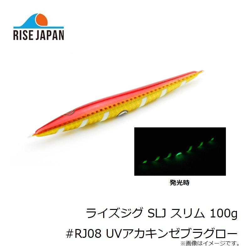 ライズジャパン ライズジグ SLJ スリム 100g #RJ08 UVアカキンゼブラグロー : 釣具のFTO ヤフー店 - 通販 ...