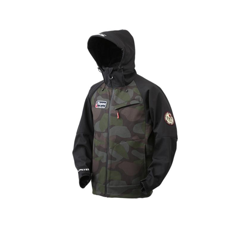 オレンジブルー MZFW-755 MZウインドカットジャケット ダブルトーン S ブラック×カモ【在庫限り特価】【秋冬物衣料大処分】 オレンジブルー MZFW-755 MZウインドカットジャケット ダブルトーン S