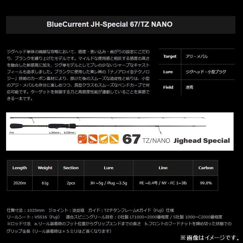 ヤマガブランクス ブルーカレント 67TZ Nano JHSP : 釣具のFTO ヤフー