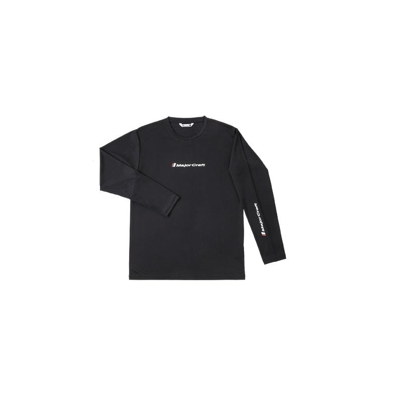 ブラック 長袖 トップス XS メジャークラフト MCLT-S/BK 速乾ドライロングTシャツ S ブラック
