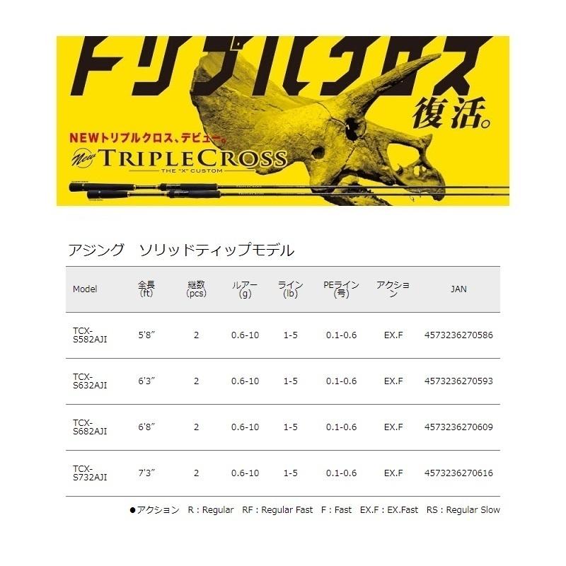 メジャークラフト トリプルクロス TCX-S632AJI メジャークラフト トリプルクロス TCX-S632AJI 送料無料