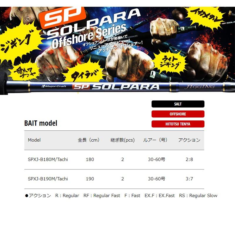 メジャークラフト　ソルパラ SPXJ-B190M/Tachi / 船釣り タチウオテンヤ 太刀魚｜yfto2｜06