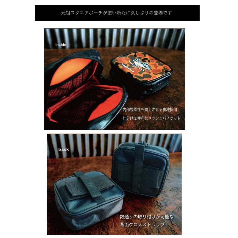 ポジドライブガレージ PDG スクエアポーチ グリーンダッグカモ : 釣具