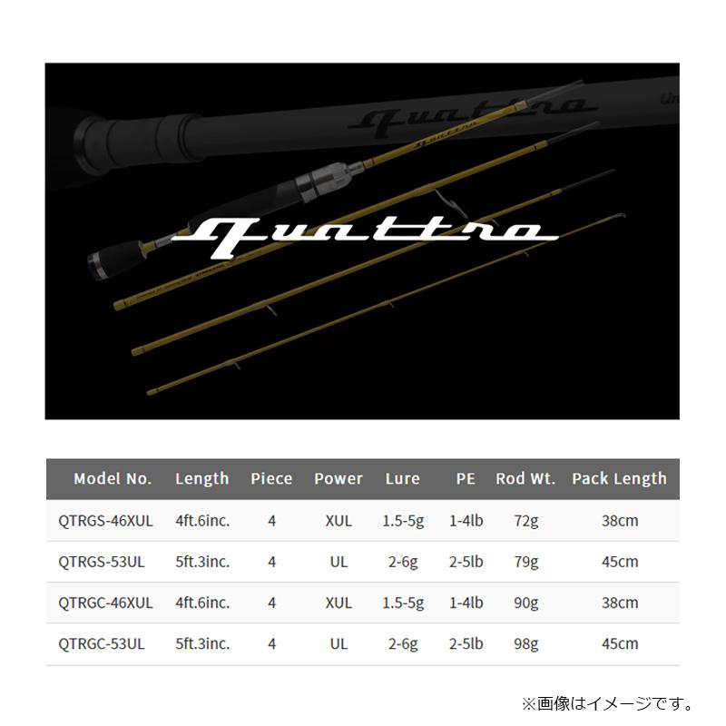 パームス クワトロ ウッドグリップモデル QTRGC-46XUL/W1 : 釣具のFTO