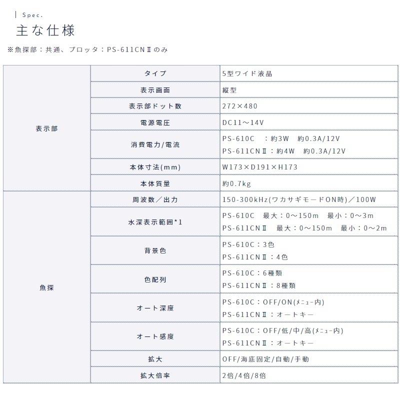ホンデックス　PS-611CN II-WP-BM ワカサギパック BMOバッテリーセット / ワカサギ釣り 魚探 HONDEX_10