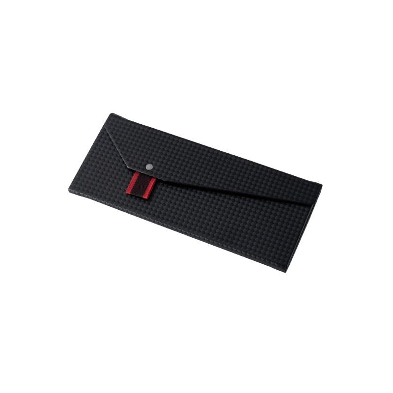 Zeque（ゼクー） GLASSES CASE AS-034 ブラック/レッド / ZEAL 偏光