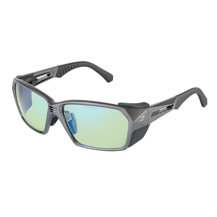 ゼクー F-2043 LOOF ルーフ ガンメタル/イーズグリーンブルーミラー