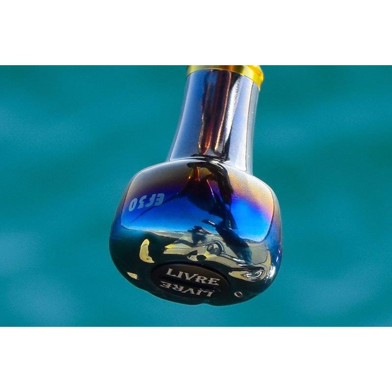 EF30 ノブ単体 ファイヤー&ブルー/リール カスタム パーツ リブレ(未使用品) リブレ EF30 ノブ単体 ファイヤー&ブルー / リール カスタム パーツ