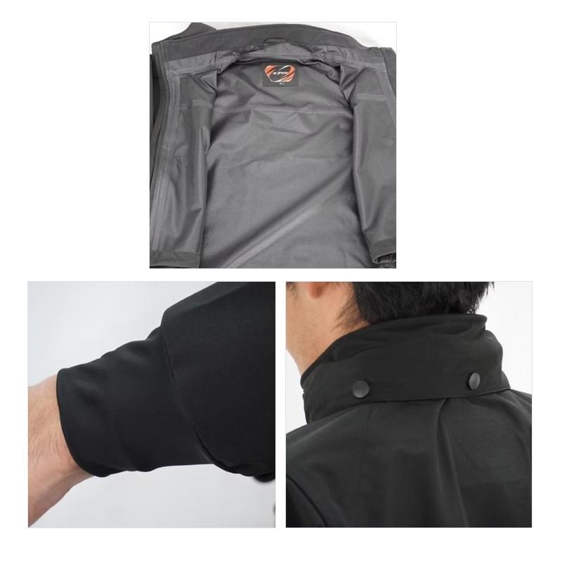 エクセル FP-5005 透湿ショートレインジャケット 3L ブラック : 釣具の