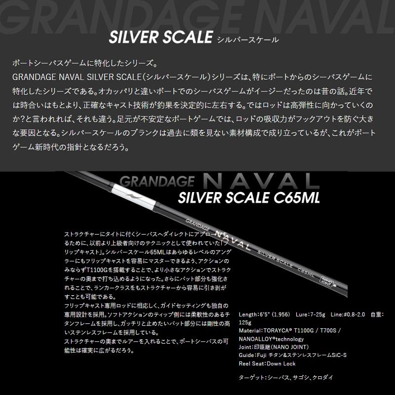 アピア グランデージナバル シルバースケール C65ML : 釣具のFTO