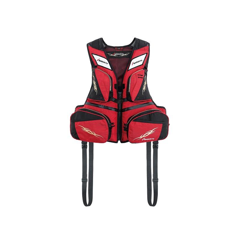 マルキュー PFD03 L2 ライフジャケット L-LL レッド : 釣具のFTO