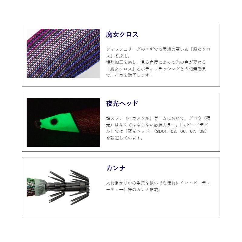 フィッシュリーグ スピードデビル 20号 SD01 グリーンピンクマジョ