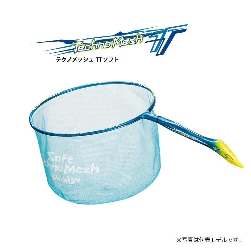 シミズ 鮎タモ テクノメッシュ TT ソフト 36cm スカイブルーCA / 鮎