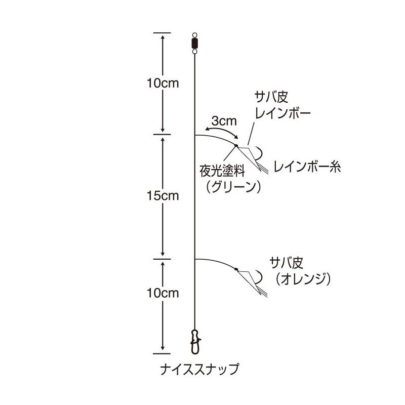 ササメ TKS52 特選 堤防ライトゲームジグサビキ S : 釣具のFTO ヤフー