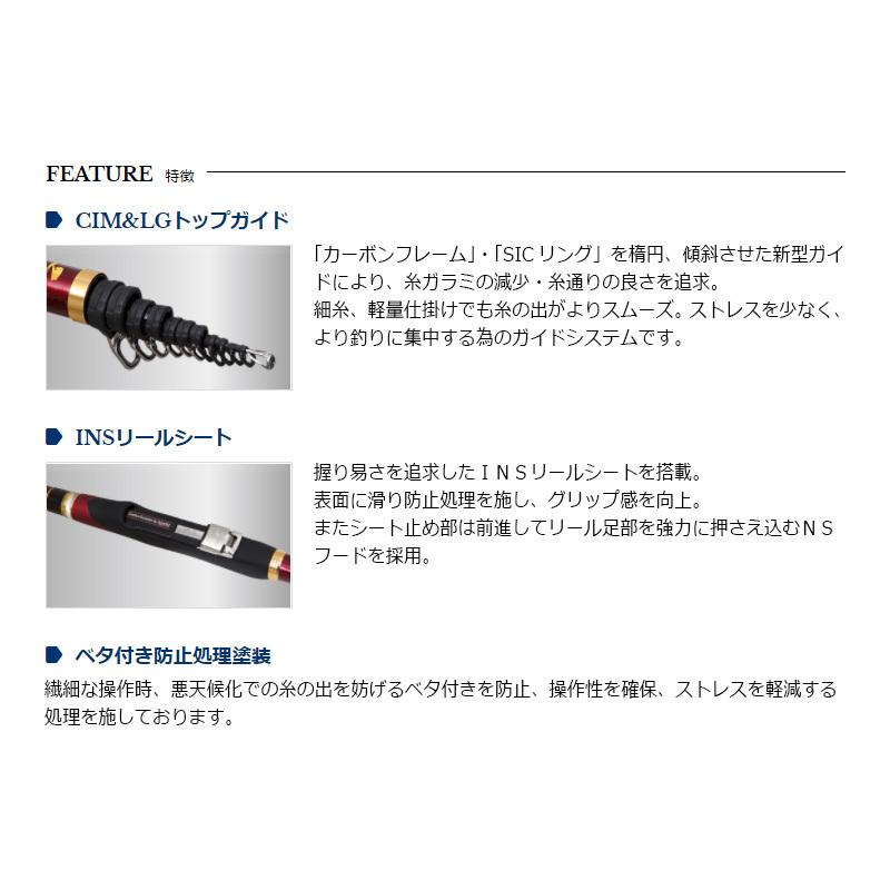 宇崎日新 ZEROSUM 磯 弾 CIM 2号 5305 / ゼロサム磯 磯竿 : 釣具