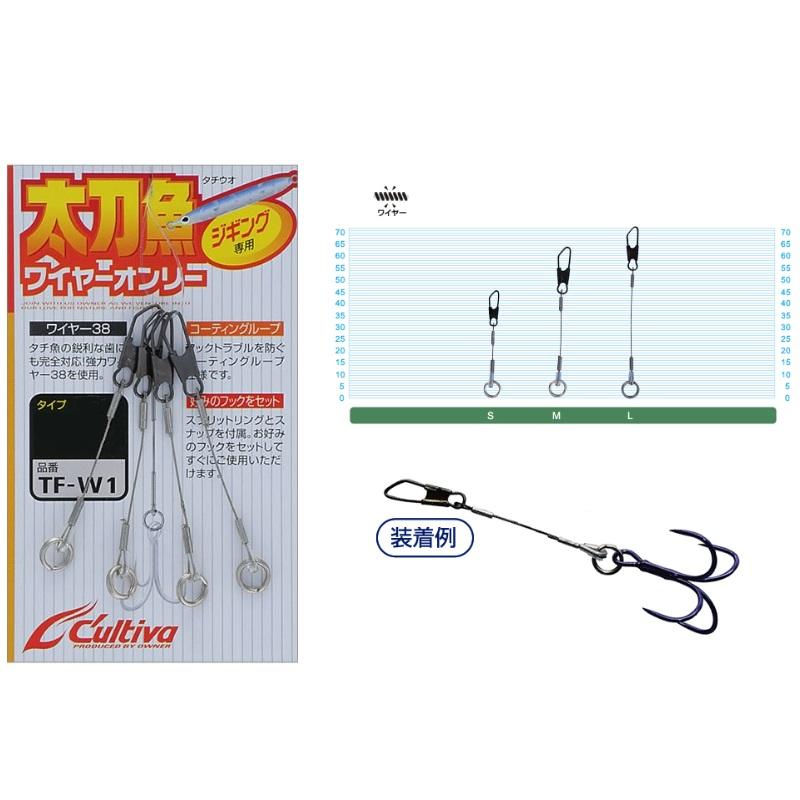 オーナー TF-W1 太刀魚ワイヤーオンリー M : 釣具のFTO ヤフー店