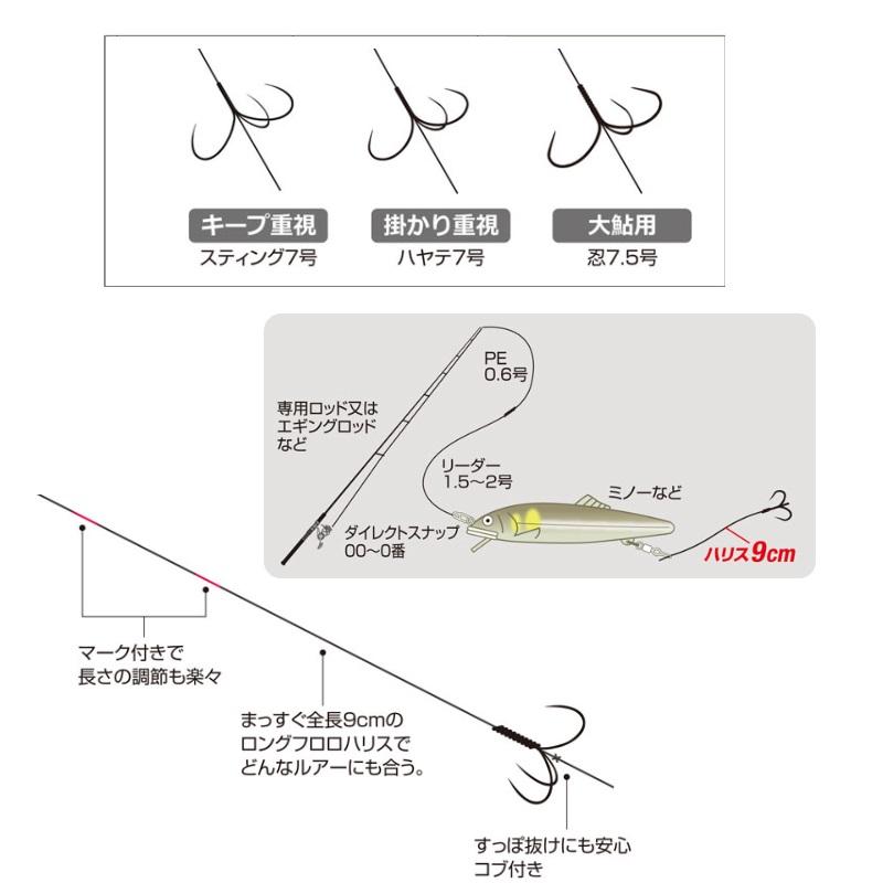 オーナー A-6372 鮎ルアーのフック 大鮎用 : 釣具のFTO ヤフー店
