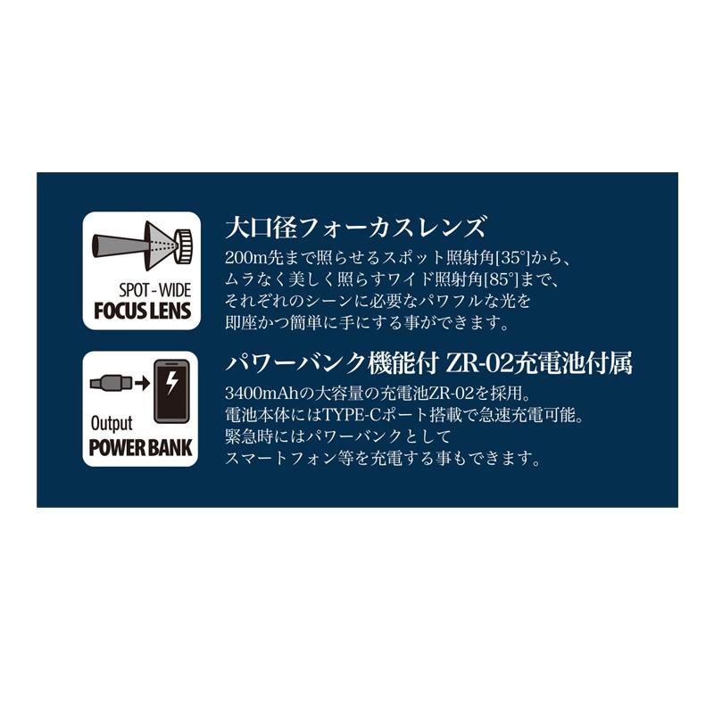 冨士灯器 DUO×ZEXUS ヘッドライト ZX-D730 : 釣具のFTO ヤフー店