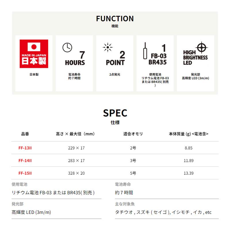 冨士灯器　FF-14II 超高輝度電子ウキ 2点発光 3号｜yfto2｜04