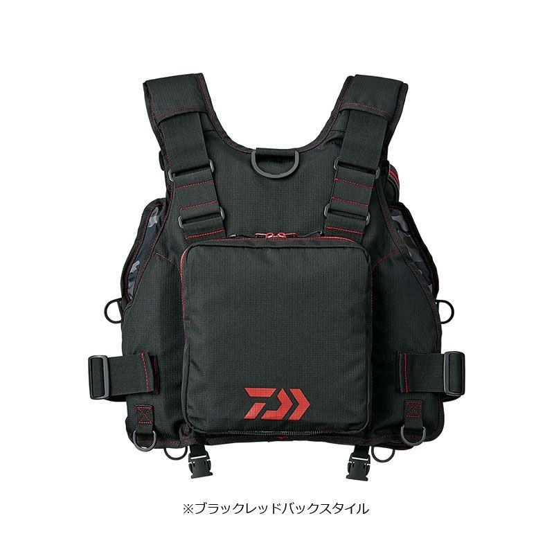 DAIWA - DAIWA フィッシングベスト  フリー DF-6206 ロッドホルダ付 DAIWA（釣り） ダイワ DF-6206 フロートゲームベスト ブラック