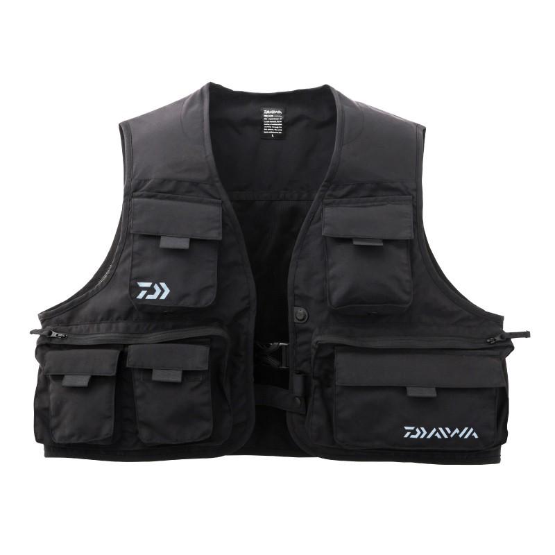 ダイワ フィッシングベスト ブラックDV-3408 2XL DAIWA（ダイワ） DV-3408 マルチフィッシングベスト ブラック XL
