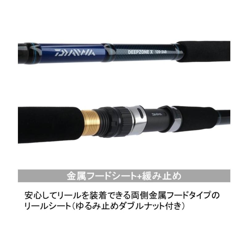 DEEP ZONE X 120-240cm 船竿 DAIWA（釣り） ダイワ ディープゾーンX 120-240 船大物竿 : 釣具