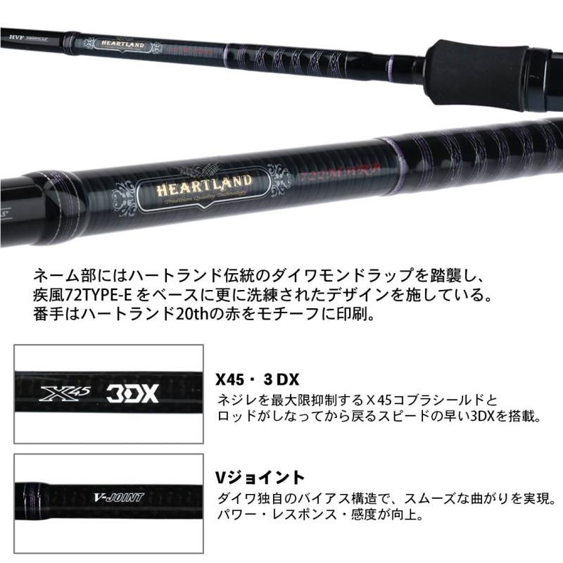 ジャンク　ダイワ　ハートランド　HL 722MHRB-19 竿袋付き ジャンク ダイワ ハートランド HL 722MHRB-19 竿袋付き